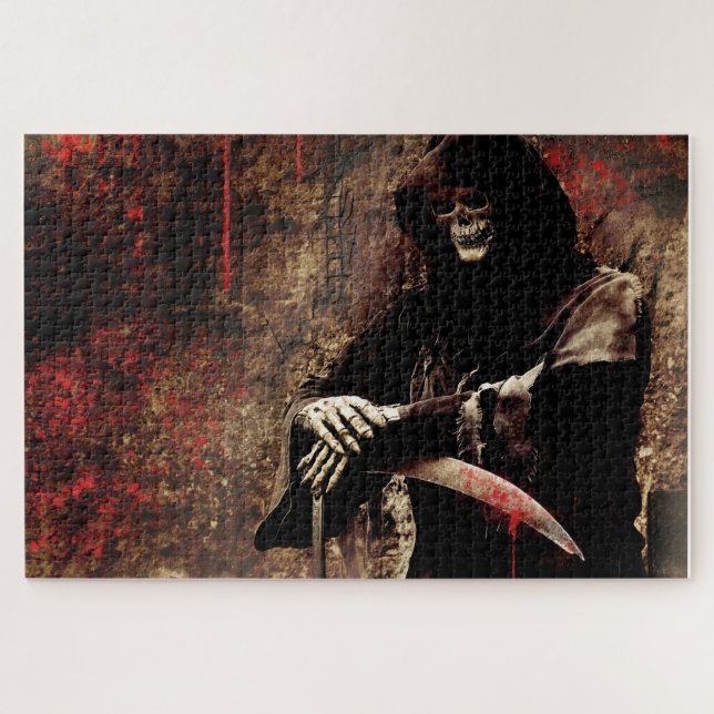 Quebra-cabeça Grim Reaper com Machete (Horizontal)