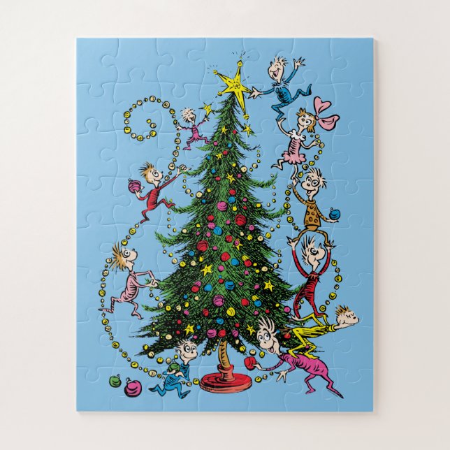 Quebra-cabeça Grinch Clássico | Árvore de Natal (Vertical)