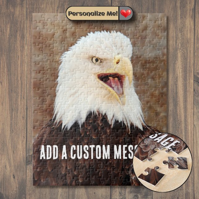 Quebra-cabeça Grito do Águia Americana (Bald Eagle Screech Jigsaw Puzzle)