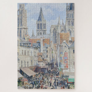 Quebra-cabeça Grocery Street Rouen France 1898 Camille Pissar