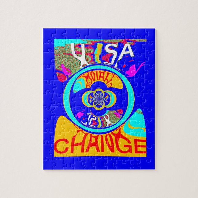 Quebra-cabeça Groove psicodélica: Pop Art Abstrato de energia (Vertical)