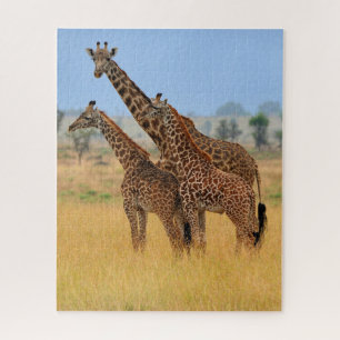 Quebra-cabeça Group of Giraffes in Serengeti National Park
