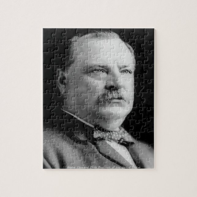 Quebra-cabeça Grover Cleveland 24º Presidente da América. (Vertical)