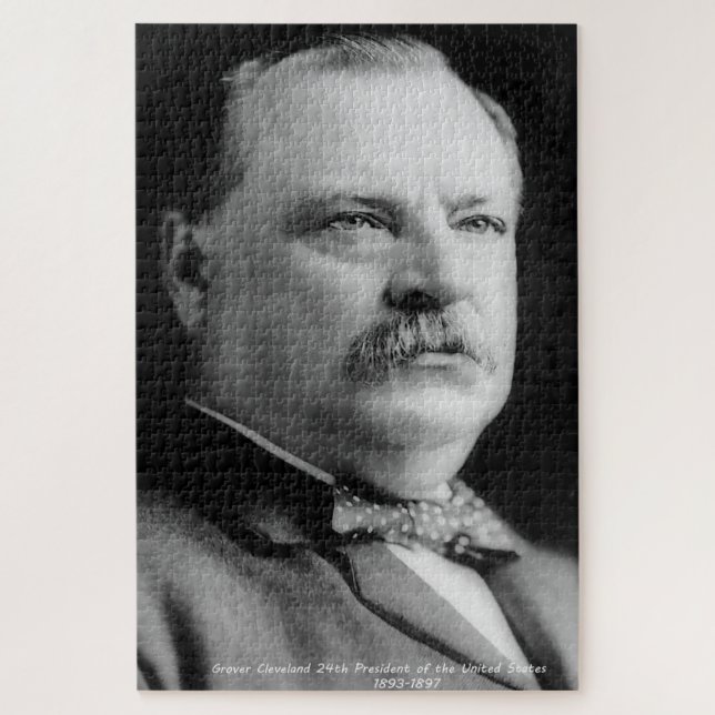 Quebra-cabeça Grover Cleveland 24º Presidente da América. (Vertical)