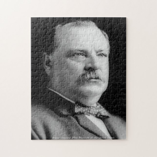 Quebra-cabeça Grover Cleveland 24º Presidente da América. (Vertical)