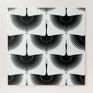 Quebra-cabeça Grua Graciosa: Padrão de Pássaro Oriental