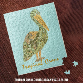 Quebra-cabeça Grua Tropical Laranja