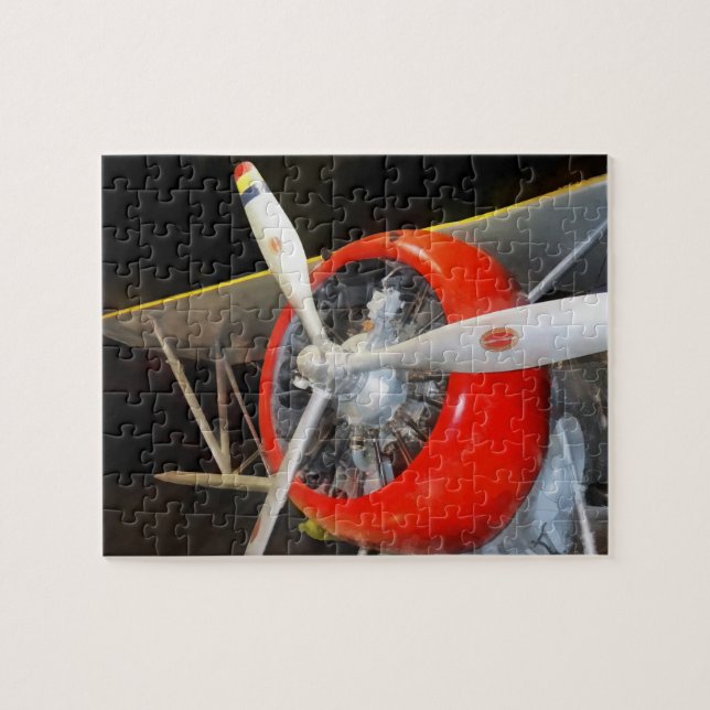 Quebra-cabeça Grumman F3F-2 Biplane (Horizontal)