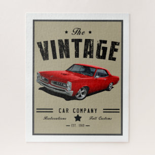 Quebra-cabeça GTO Vintage Red American