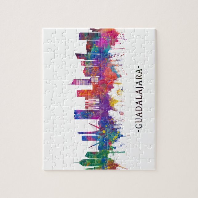 Quebra-cabeça Guadalajara Mexico Skyline (Vertical)