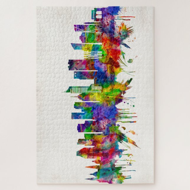 Quebra-cabeça Guadalajara Mexico Skyline (Vertical)