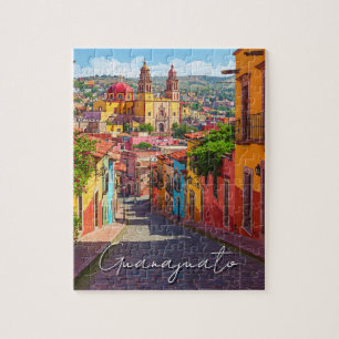 Quebra-cabeça Guanajuato Mexico Watercolor