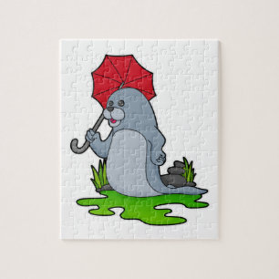 Quebra-cabeça Guarda-chuva com junção