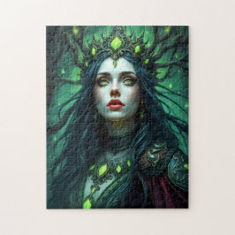 Quebra-cabeça Guardiã Rainha da Floresta - Fantasia Etérea da Na