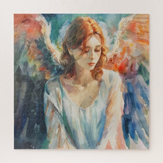 Quebra-cabeça Guardian Angel Christianity Watercolor (Vertical)