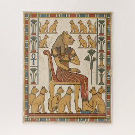 Quebra-cabeça Guardião de Bubastis: Deusa Bastet e Gatos