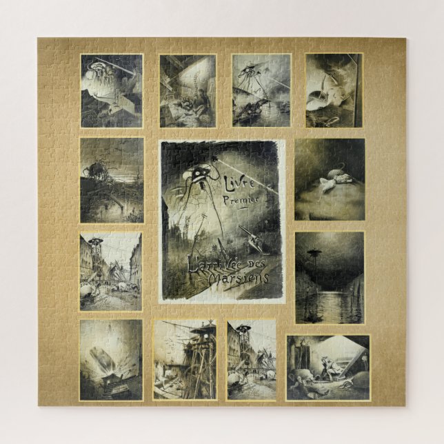 Quebra-cabeça Guerra do Sci Fi dos Mundos (Vertical)