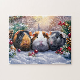 Quebra-cabeça Guiné Pigs Winter Wonderland