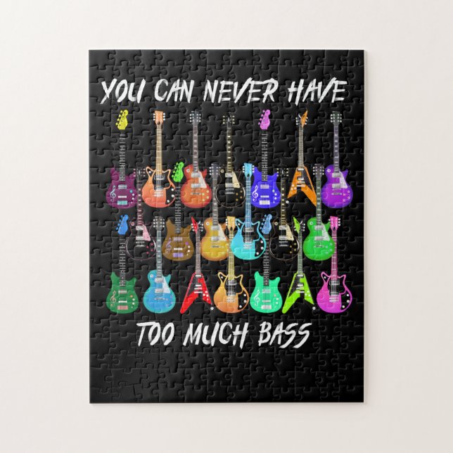 Quebra-cabeça Guitar Lover | You Can Never Have To Must Bass (Vertical)