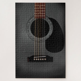 Quebra-cabeça Guitarra Acústica Negra