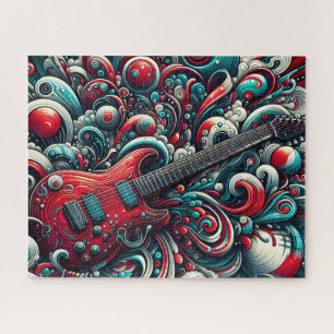 Quebra-cabeça Guitarra de Música Rock