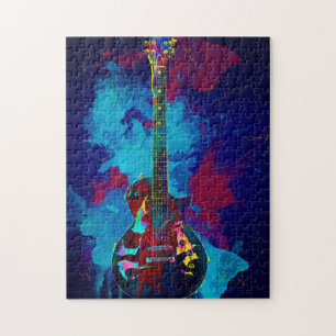Quebra-cabeça Guitarra multicolor