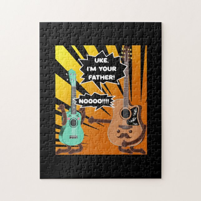 Quebra-cabeça Guitarrista Como Sou Seu Pai Aniversário (Vertical)