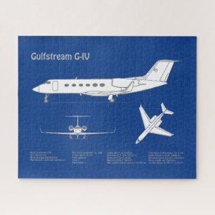 Quebra-cabeça Gulfstream G-IV - Planos de Impressão Bluetooth de