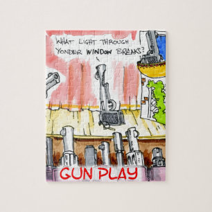 Quebra-cabeça GunPlay Funny Cartoon