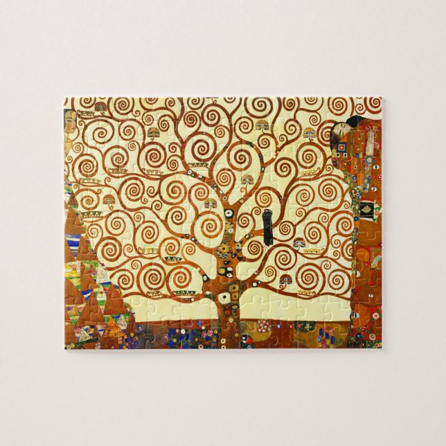 Quebra-cabeça Gustav Klimt A Árvore da Vida das Belas Artes (Horizontal)