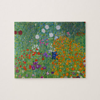 Quebra-cabeça Gustav Klimt Bauerngarten Fllower Garden Fine Art