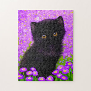 Quebra-cabeça Gustav Klimt Cat