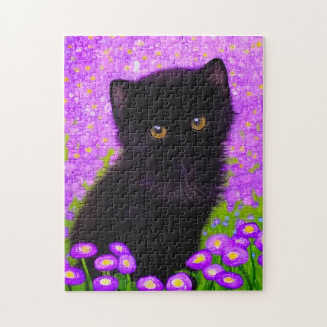Quebra-cabeça Gustav Klimt Cat (Vertical)
