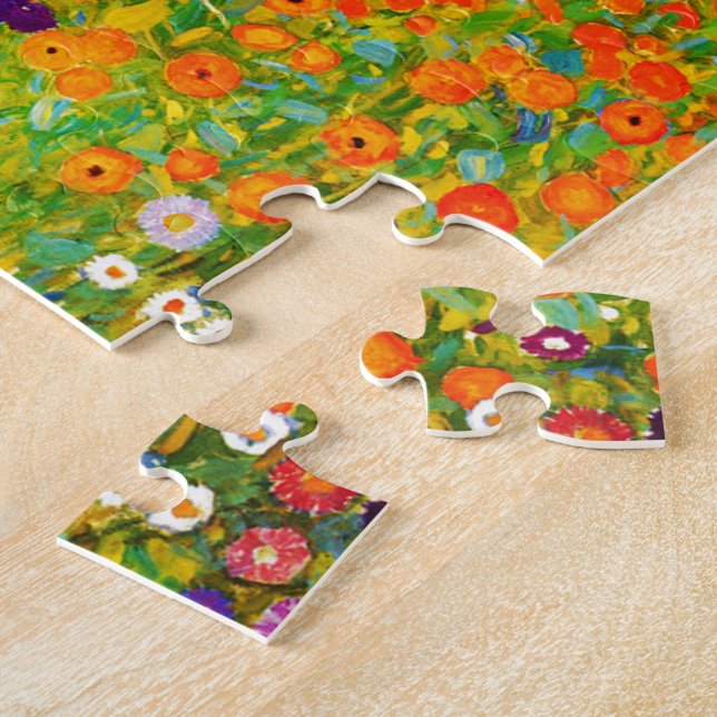 Quebra-cabeça Gustav Klimt , “ Farmhouse garden ” (Lateral)