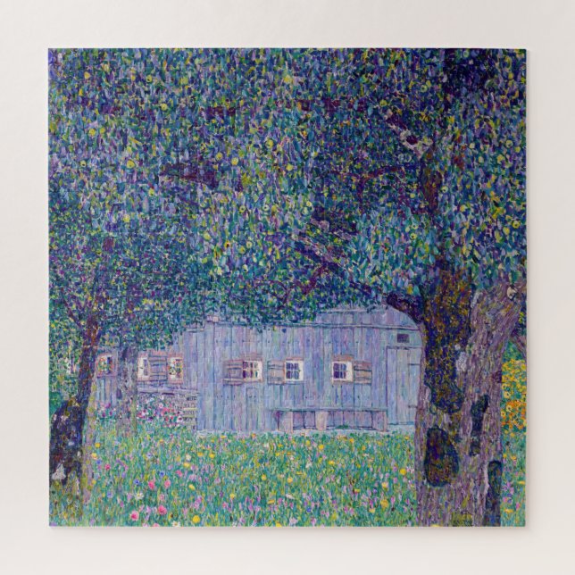 Quebra-cabeça Gustav Klimt - Farmhouse no Alto da Áustria (Vertical)
