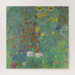 Quebra-cabeça Gustav Klimt - Jardim do País com Girassóis<br><div class="desc">Jardim do País com Girassóis/Jardim de Fazenda com Girassóis - Gustav Klimt em 1905-1906</div>
