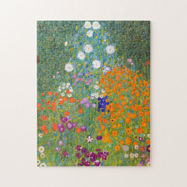 Quebra-cabeça Gustav Klimt: Jardim Flor (Vertical)