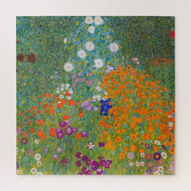 Quebra-cabeça Gustav Klimt - Jardim Flor (Vertical)