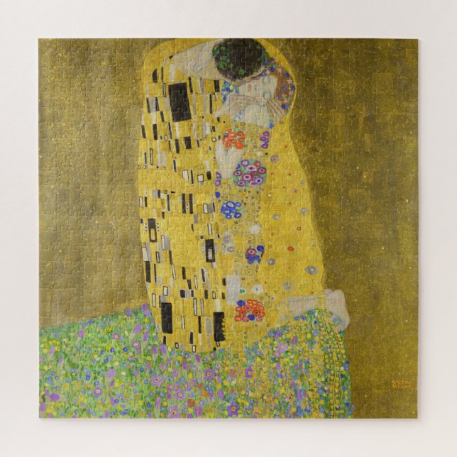 Quebra-cabeça Gustav Klimt - O Beijo (Vertical)