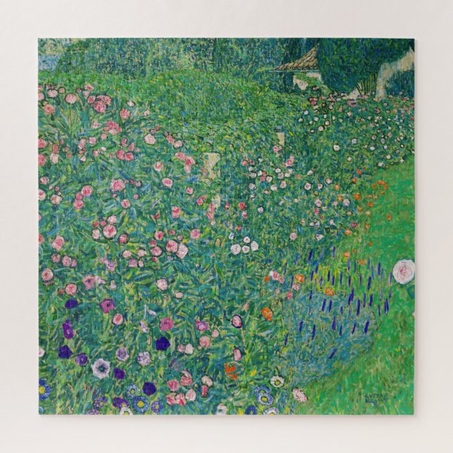 Quebra-cabeça Gustav Klimt - Paisagem do Jardim Italiano (Vertical)