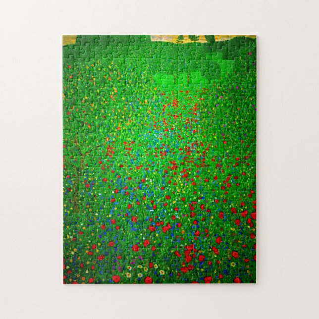 Quebra-cabeça Gustav Klimt Poppy Field (Vertical)