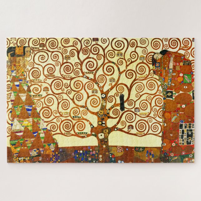 Quebra-cabeça Gustav Klimt The Tree of Life Fine Art (Horizontal)