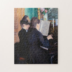Quebra-cabeça Gustave Caillebotte - A Lição de Piano