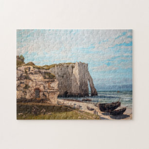 Quebra-cabeça Gustave Courbet - Falésias em Etretat após Tempest