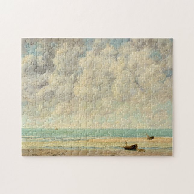 Quebra-cabeça Gustave Courbet | o mar calmo (Horizontal)