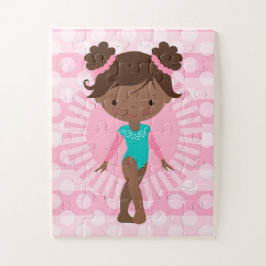 Quebra-cabeça Gymnast - Gymnástica Fofa - Afro-Americano
