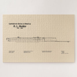 Quebra-cabeça H. L. Hunley - Planos de projeto de navio SD