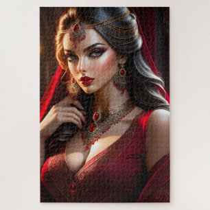 Quebra-cabeça Há algo sobre uma linda mulher vestindo