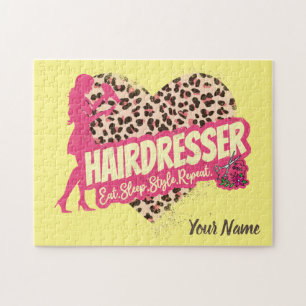 Quebra-cabeça Hairdresser Leopardo Hustler Hairstylist