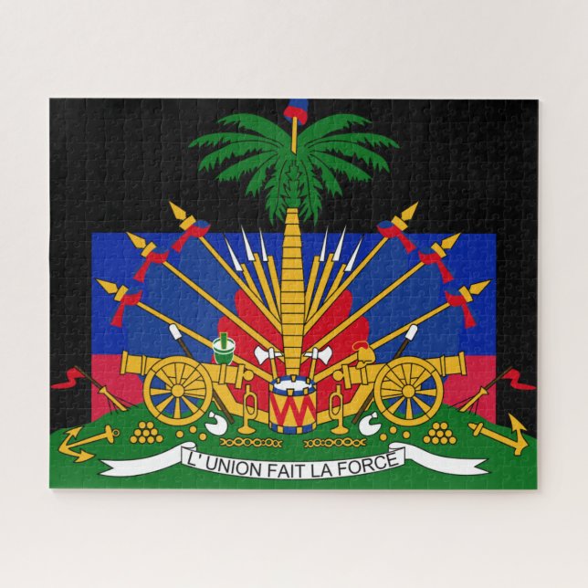 Quebra-cabeça haiti emblem (Horizontal)